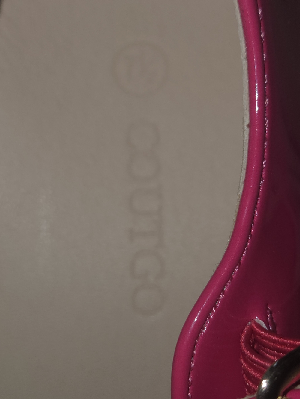 Coutgo Classic Mary Jane Patent Flats in Hot Pink Size 7 1/2 With 4 Inch Heels - Picture 5 of 9